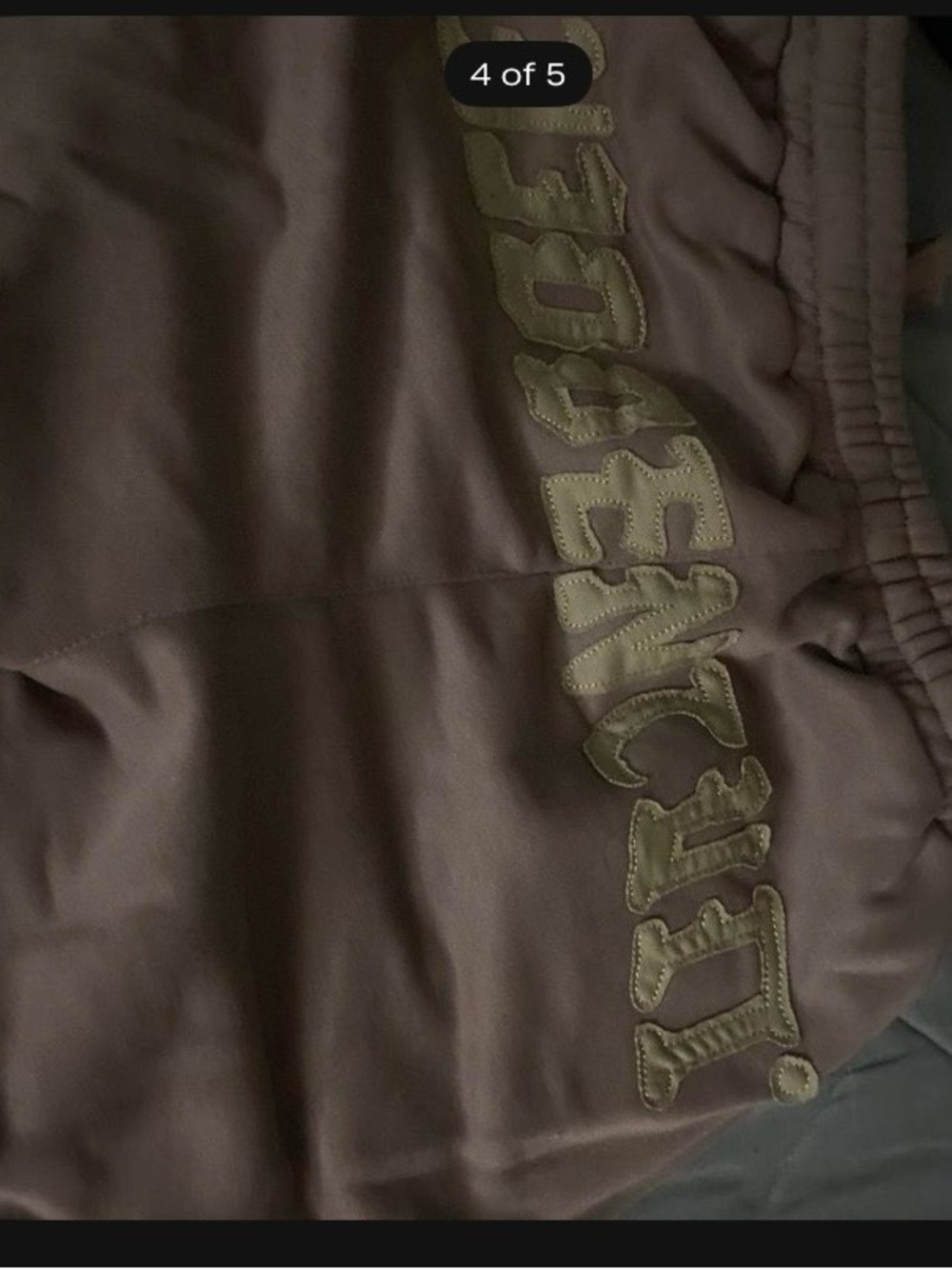 & Other Stories Brown Sweatpants with Embroidered Logo